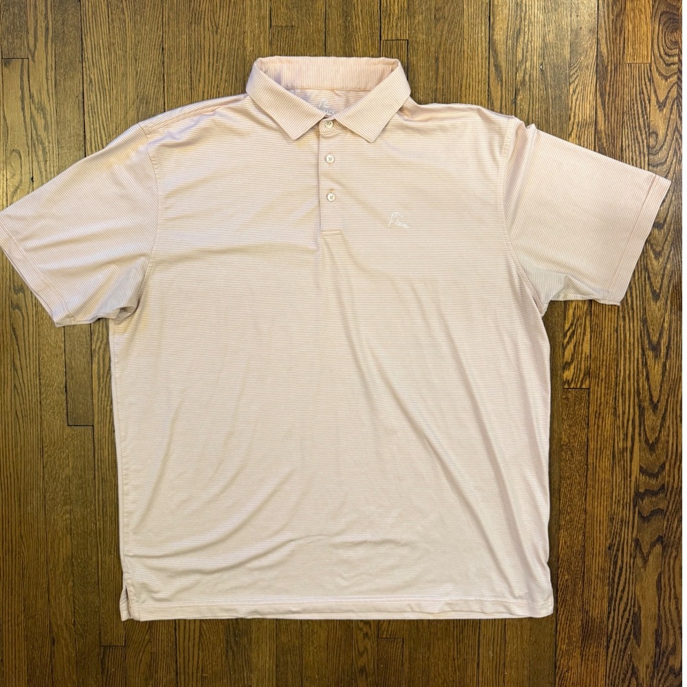 Rhoback The Shell Stripe Pink
Men's Short Sleeve Performance Polo Men's XXL